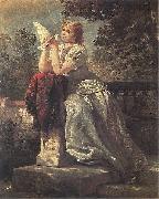 Wojciech Gerson, Girl with a pigeon.